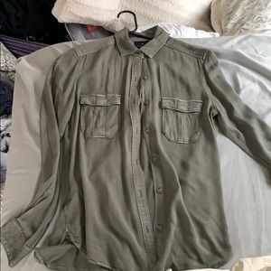 American Eagle Olive Green Shirt